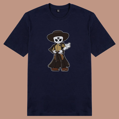 Áo thun unisex cotton in hình funky cartoon series - skull slinger (nhiều màu)