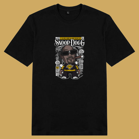 Áo thun unisex cotton in hình pop culture cartoon series - Hip Hop Legends Snoop dogg (nhiều màu)