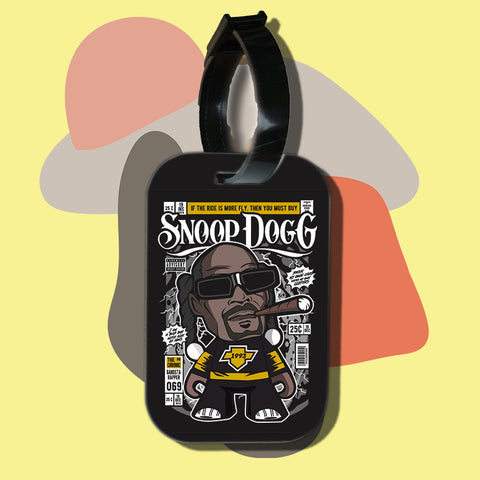 Travel tag cho túi xách/balo du lịch in hình pop culture cartoon series - Hip Hop Legends Snoop dogg