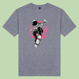 Áo thun unisex cotton 100% in hình Space Skater (nhiều màu)