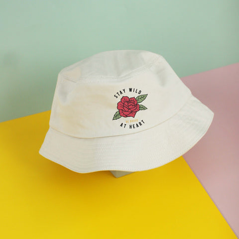 Nón bucket in hình Stay Wild (nhiều màu)