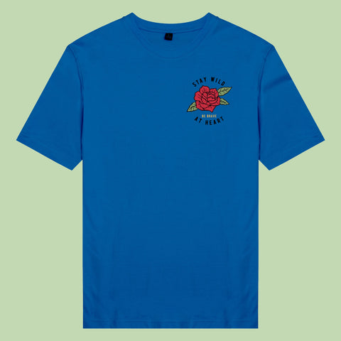 Áo thun unisex cotton 100% in hình Stay Wild (nhiều màu)