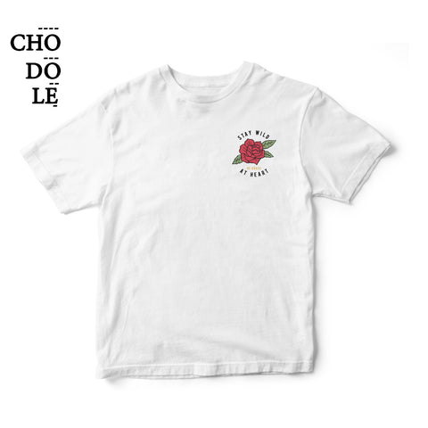 Áo thun unisex cotton 100% in hình STAY WILD