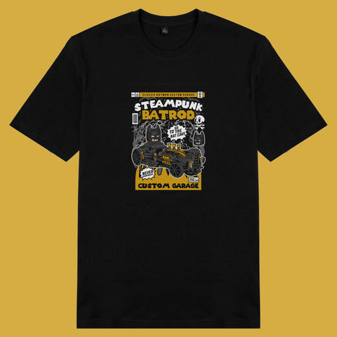 Áo thun unisex cotton in hình pop culture cartoon series - Steampunk Batrod (nhiều màu)