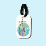 Travel tag cho túi xách/balo du lịch in hình Let's have fun - sunny drink