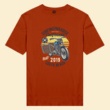 Áo thun unisex cotton 100% in hình Biker - Surfboard Ride (nhiều màu)