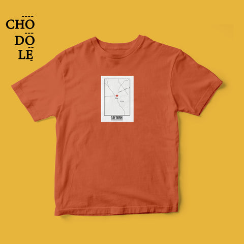 Áo thun unisex cotton 100% in hình Love City Vietnam - Tay Ninh (Nhiều màu)