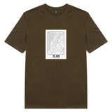 Áo Thun unisex in hình Love City Map - Tel Aviv