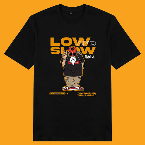 Áo thun unisex cotton in hình Thần Rùa Kame Low and Slow life