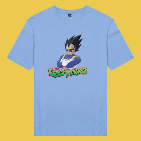 Áo thun unisex cotton in hình Dragonball - The Fresh Prince (nhiều màu)