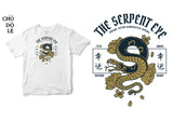 Áo thun unisex cotton 100% in hình The Serpent eye