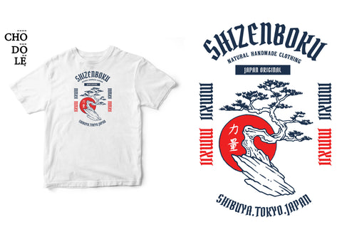 Áo thun unisex cotton 100% in hình - Japanese Art - Shizenboku