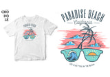 Áo thun unisex cotton 100% in hình Life is better on the beach.