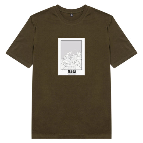 Áo Thun unisex in hình Love City Map - Triboli
