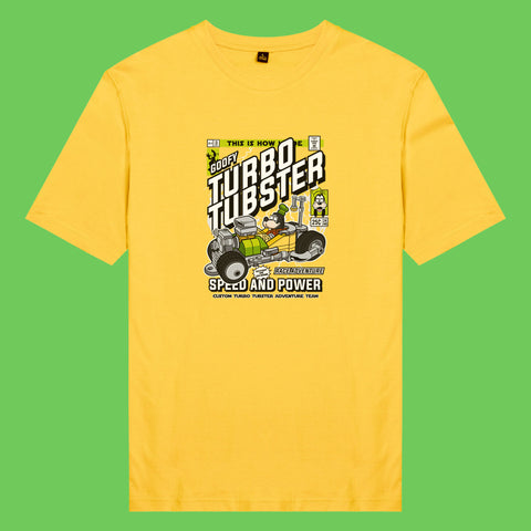Áo thun unisex cotton in hình pop culture cartoon series - turbo tubster (nhiều màu)