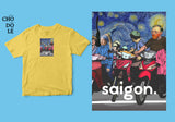 Áo thun unisex cotton 100% in hình Saigon Starry Night (nhiều màu)