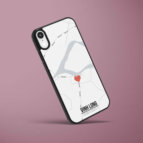 Ốp lưng  iphone in hình Love City Vietnam Map - Vĩnh Long (đủ model iphone)