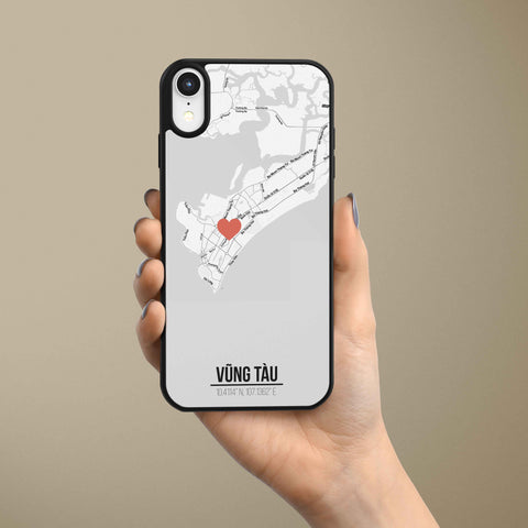 Ốp lưng  iphone in hình Love City Vietnam Map - Vũng Tàu (đủ model iphone)