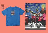 Áo thun unisex cotton 100% in hình Saigon Starry Night (nhiều màu)