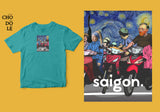 Áo thun unisex cotton 100% in hình Saigon Starry Night (nhiều màu)
