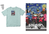 Áo thun unisex cotton 100% in hình Saigon Starry Night (nhiều màu)