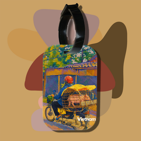Vietnam Travel Tag – Pig on Motorbike