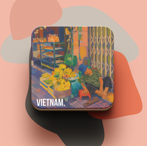Saigon Banana Street vendor — Vietnam Travel Coaster