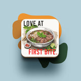 Đế lót ly bằng gỗ in hình Du lịch Vietnam - Love at first bite Phở