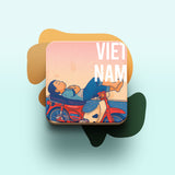 Đế lót ly bằng gỗ in hình Du lịch Vietnam - nhiều hình in