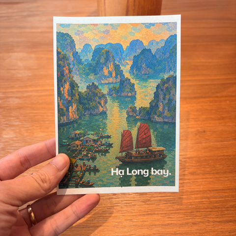 Vietnam Souvenir Postcard – Ha Long Bay Vietnam