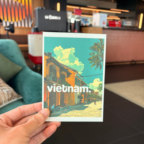 Vietnam Souvenir Postcard – Hoi An Old town Yellow Heritage Street