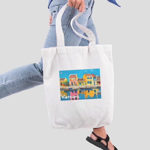 Hoi An Vietnam Travel Tote Bag – Yellow Heritage Street Hoi An Old town
