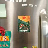 Chodole Vietnam Fridge Magnet – Rural Village Sunset