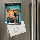 Chodole Vietnam Fridge Magnet – Night Street Eatery Under Lanterns