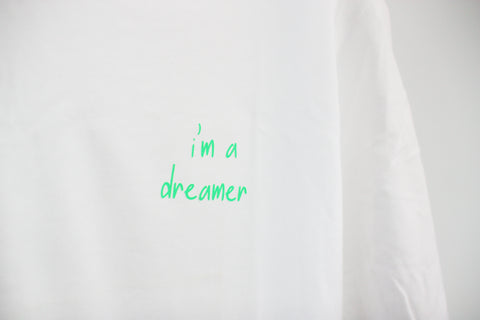 Áo thun cotton 100% in chữ I am a dreamer (nhiều màu)