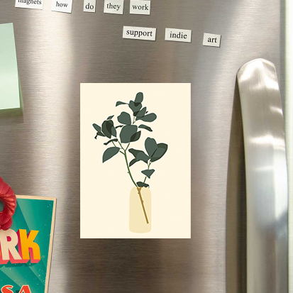 Miếng hít tủ lạnh giữ note in hình abstract 14