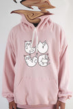 Áo khoác hoodie unisex cotton hình Cat Lover Series - Love (nhiều màu)