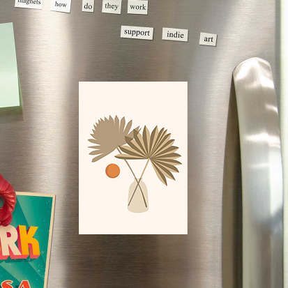 Miếng hít tủ lạnh giữ note in hình abstract 16