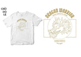 Áo thun unisex cotton 100% in hình Japanese Art - Dragon Warrior