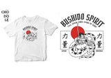 Áo thun unisex cotton 100% in hình Japanese Art - Bushido Spirit