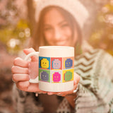 Ly sứ uống trà/ cafe in hình Lego Pop Art