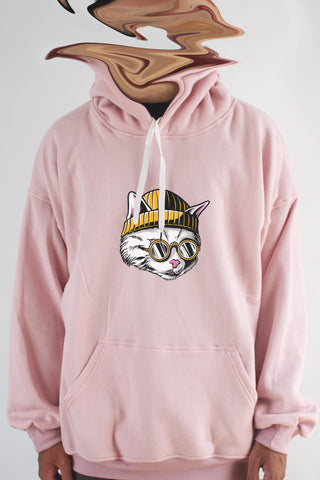 Áo khoác hoodie unisex cotton hình Cat Lover Series - Leon the Cat  (nhiều màu)