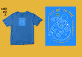 Áo thun unisex cotton 100% in hình Fly me to the moon for great journey