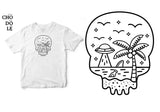 Áo thun unisex cotton 100% in hình Skull Island