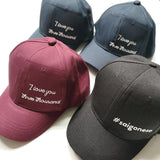 Customize nón với chữ theo ý muốn - loại basic cap