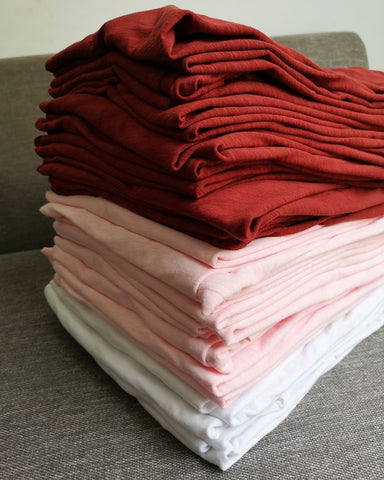 Áo in hình vải cotton sược (khổ A5)