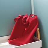 Túi tote trơn màu đỏ