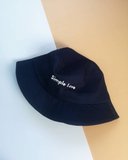 In nón với chữ theo ý muốn - bucket hat/ nón tai bèo màu navy Simple Love