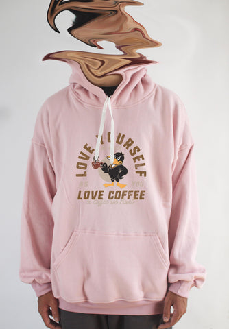 Áo khoác hoodie unisex cotton hình Love your coffee (nhiều màu)