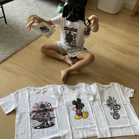 ÁO THUN CHO TRẺ EM COTTON 100% IN HÌNH Super Heroes series - Bane Mouse